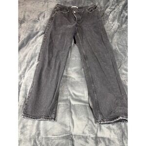 Abercrombie Fitch Womens The Dad High Rise Gray Wash Jeans Size 30 x‎ 10R